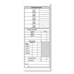 Pyramid Technologies Time Cards for Models 1000, 2000 Time Clocks, Weekly, Two Sided, 3.5 x 9, 100/Pack (600966)