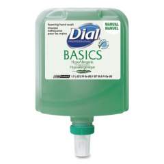 Dial Professional Basics Hypoallergenic Foaming Hand Wash Refill for Dial 1700 Dispenser, Honeysuckle, 1.7 L, 3/Carton (19726)