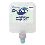 Dial Professional Antibacterial Gel Hand Sanitizer Refill for Dial 1700 Dispenser, 1.2 L Refill, Fragrance-Free, 3/Carton (19708)