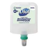 Dial Professional Antibacterial Foaming Hand Sanitizer Refill for Dial 1700 Dispenser, 1.2 L Refill, Fragrance-Free, 3/Carton (19714)
