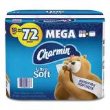Charmin Ultra Soft Bathroom Tissue, Septic Safe, 2-Ply, White, 4 x 3.92, 264 Sheets/Roll, 18 Rolls/Carton (52776)