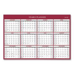 Blue Sky Classic Red Laminated Erasable Wall Calendar, Classic Red Artwork, 36 x 24, White/Red/Gray Sheets, 12-Month (Jan-Dec): 2022 (116054)