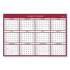 Blue Sky Classic Red Laminated Erasable Wall Calendar, Classic Red Artwork, 36 x 24, White/Red/Gray Sheets, 12-Month (Jan-Dec): 2022 (116054)