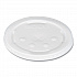 Polystyrene Plastic Flat Straw-Slot Cold Cup Lids, Identification Buttons, Fits 28 oz Cold Cups, Translucent, 960/Carton (L28BNR)