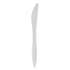 Berkley Square Individually Wrapped Mediumweight Cutlery, Knives, White, 1,000/Carton (1101000)