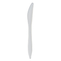 Mediumweight Polypropylene Cutlery, Knife, Plastic, White, 1,000/Carton (1011000)
