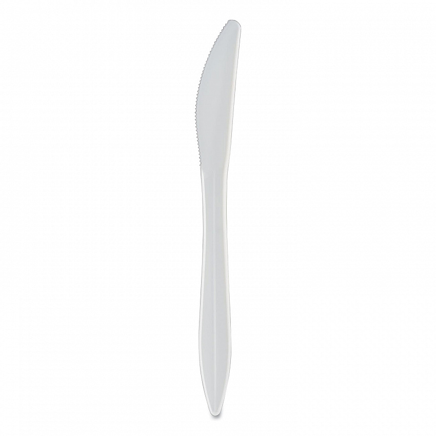 Mediumweight Polypropylene Cutlery, Knife, Plastic, White, 1,000/Carton (1011000)