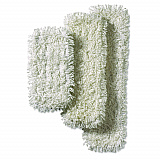 Easy Scrub PLUS Flat Mop, Polyester/Rayon, White, 5.5" x 18", 10/Pack, 4 Packs/Carton (59017CT)