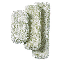 Easy Scrub PLUS Flat Mop, Polyester/Rayon, White, 5.5" x 18", 10/Pack, 4 Packs/Carton (59017CT)