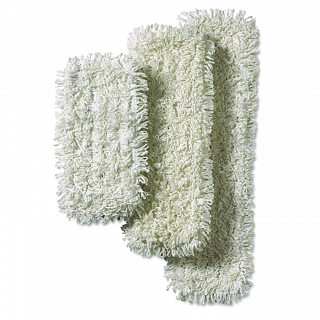 Easy Scrub PLUS Flat Mop, Polyester/Rayon, White, 5.5