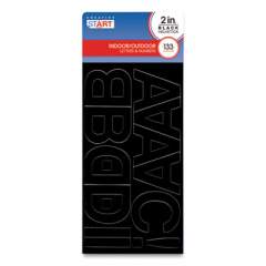 COSCO Letters, Numbers and Symbols, Adhesive, 2", Black, 133 Characters (712379)