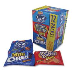 Nabisco Mini Variety Pack Cookies, 1 oz, Mini Chips Ahoy, Mini Oreos, Nutter Butter Bites, 48/Carton (885304)