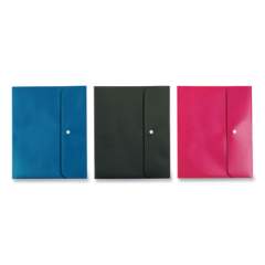 Pendaflex Two Pocket Folders, 11 x 8.5, Black, Blue, Pink, 3/Pack (44313)