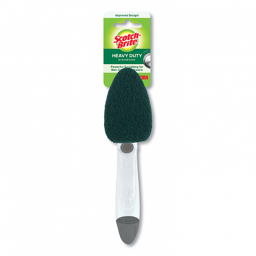 Soap-Dispensing Dishwand, 2.5 x 9.5, Yellow/Green, 4/Carton (6504)