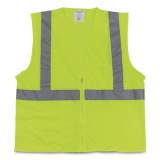 PIP Two-Pocket Zipper Safety Vest, Hi-Viz Lime Yellow, X-Large (1074206)