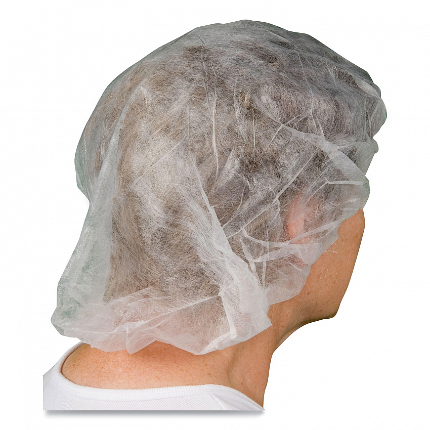 BC Series Bouffant Caps, Polypropylene, 21", White, 1,000/Carton (BC21)