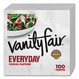 Everyday Casual Napkins, 2-Ply, White, 100/Pack (35501)