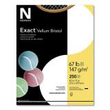 Neenah Paper Exact Vellum Bristol Cover Stock, 94 Bright, 67lb, 8.5 x 11, White, 250/Pack (457781)