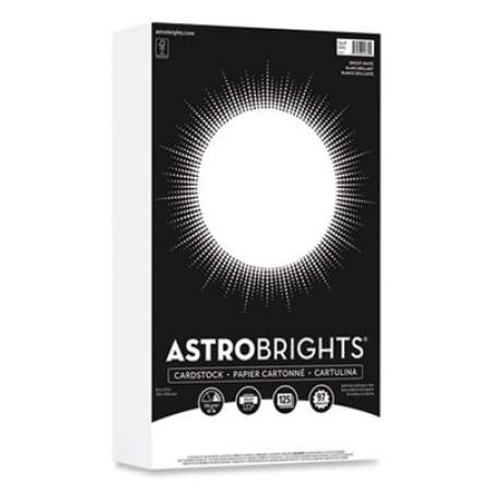 Astrobrights Color Cardstock, 65 lb, 8.5 x 14, Bright White, 125/Pack (24399671)