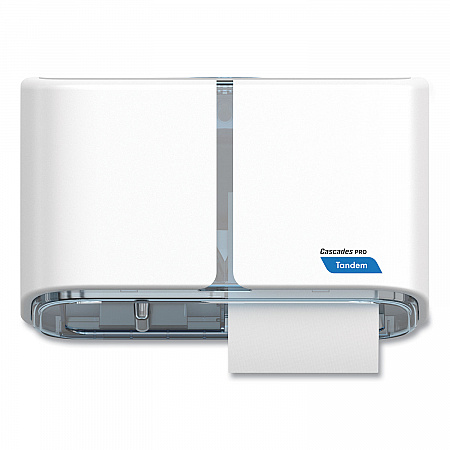 Tandem No Touch High Capacity Bath Tissue Dispenser, 12.5 x 6.6 x 7.2, White (C313)