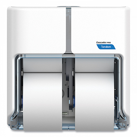 Tandem No Touch High Capacity Bath Tissue Dispenser, 12.6 x 6.6 x 12, White (C315)