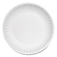 Paper Plates, 6" dia, White, 1,000/Carton (PP6AJKWH)