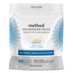 Method Power Dish Detergent Tabs, Fragrance-Free, 45 Tabs/Pack (01760)
