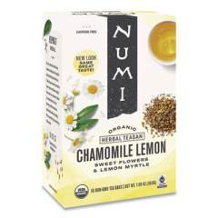 Numi Organic Teas and Teasans, 1.8 oz, Chamomile Lemon, 18/Box (10150)