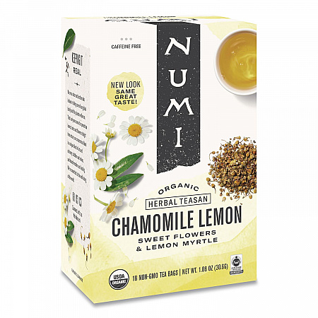 Organic Teas and Teasans, 1.8 oz Filterbag, Chamomile Lemon, 18/Box (10150)