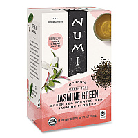 Organic Teas and Teasans, 1.27 oz Filterbag, Jasmine Green, 18/Box (10108)