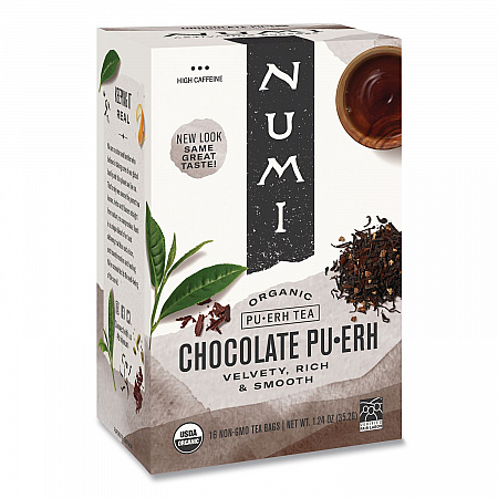 Organic Tea, Chocolate Puerh, 1.13 oz Filterbag, 16/Box (10360)