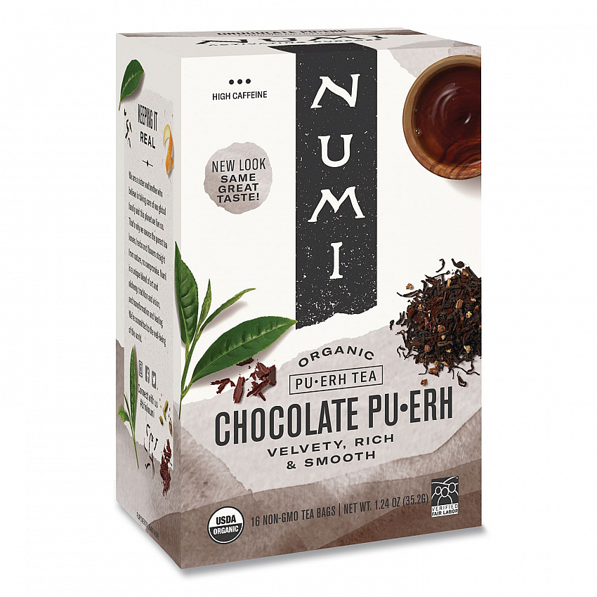 Organic Tea, Chocolate Puerh, 1.13 oz Filterbag, 16/Box (10360)
