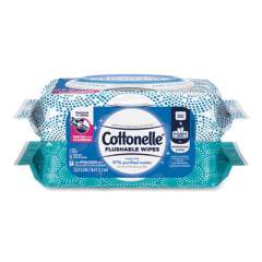 Cottonelle Fresh Care Flushable Cleansing Cloths, White, 3.73 x 5.5, 84/Pack (35970)