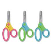 Westcott Ultra Soft Handle Scissors w/Antimicrobial Protection, Rounded Tip, 5" Long, 2" Cut Length, Randomly Assorted Straight Handle (14596)