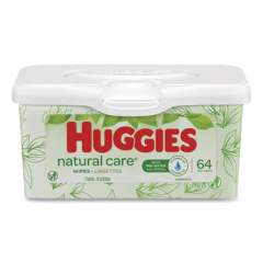 Huggies Natural Care Baby Wipes, Unscented, White, 64/Tub, 4 Tub/Carton (39301)
