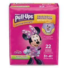 Huggies Pull-Ups Learning Designs Potty Training Pants for Girls, Size 3T-4T, 32 lbs to 40 lbs, 88/Carton (45140)