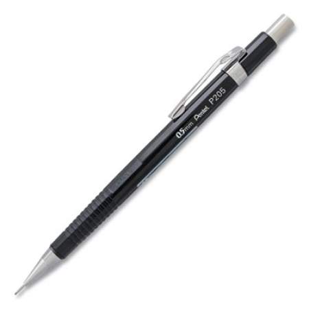 Pentel Sharp Mechanical Pencil, 0.5 mm, HB (#2.5), Black Lead, Black Barrel (P205A)
