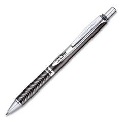 Pentel EnerGel Alloy RT Gel Pen, Retractable, Medium 0.7 mm, Black Ink, Black Barrel (BL407AA)