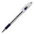 Pentel R.S.V.P. Ballpoint Pen, Stick, Fine 0.7 mm, Blue Ink, Clear/Blue Barrel, Dozen (BK90C)