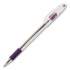 Pentel R.S.V.P. Ballpoint Pen, Stick, Medium 1 mm, Violet Ink, Clear/Violet Barrel, Dozen (BK91V)
