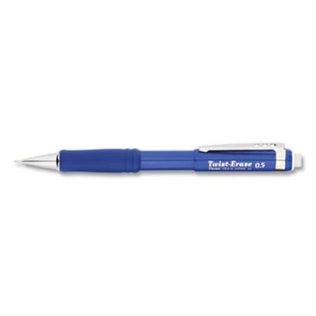 Pentel Twist-Erase III Mechanical Pencil, 0.5 mm, HB (#2.5), Black Lead, Blue Barrel (QE515C)