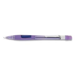 Pentel Quicker Clicker Mechanical Pencil, 0.7 mm, HB (#2.5), Black Lead, Transparent Violet Barrel (PD347TV)