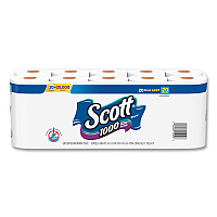 1000 Bathroom Tissue, Septic Safe, 1-Ply, White, 1,000 Sheets/Roll, 20 Rolls/Pack, 2 Packs/Carton (20032CT)