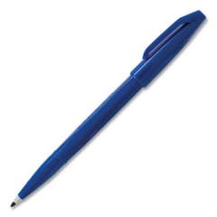 Pentel Arts Sign Pen Fine Point Color Marker, Extra-Fine Bullet Tip, Blue, Dozen (S520C)