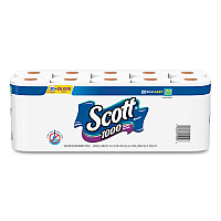 1000 Bathroom Tissue, Septic Safe, 1-Ply, White, 1,000 Sheets/Roll, 20 Rolls/Pack (20032PK)