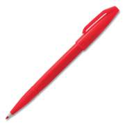 Pentel Arts Sign Pen Fine Point Color Marker, Extra-Fine Bullet Tip, Red, Dozen (S520B)