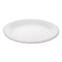 Pactiv Unlaminated Foam Dinnerware, Plate, 9" dia, White, 500/Carton (0TH100090000)