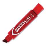 Avery MARKS A LOT Extra-Large Desk-Style Permanent Marker, Extra-Broad Chisel Tip, Red (24147)