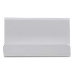 TRU RED Two Compartment Business Card Holder, Holds 50 Cards, 3.8 x 2.59 x 2.04, Plastic, White (24380794)