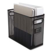 TRU RED Wire Mesh Box-Style Vertical Document Organizer, 1 Section, Letter-Size, 5.79 x 12.4 x 10.16, Matte Black (24402453)